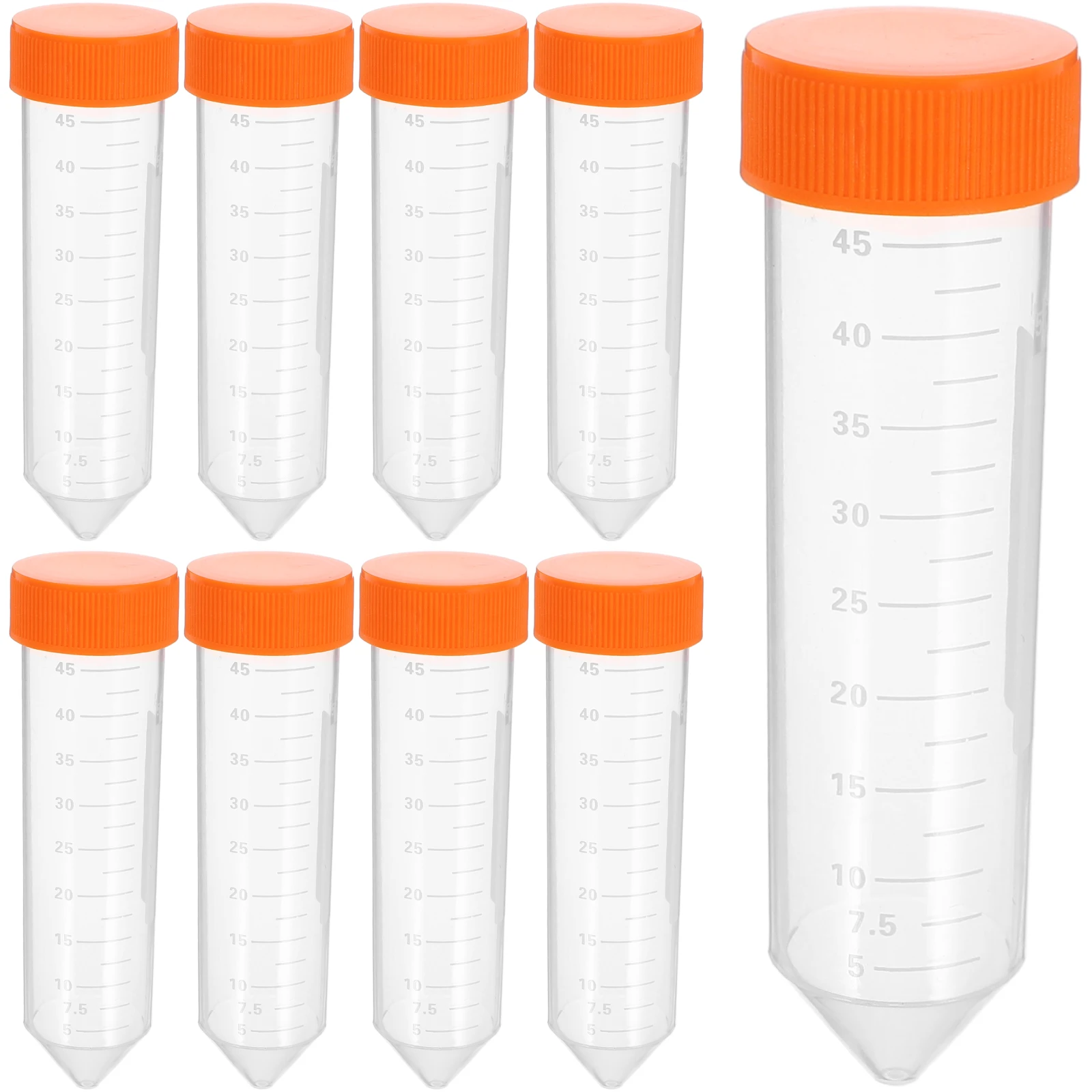 50 Stück Tube Test Conical Container Laboratories Fläschchenröhrchen für Labor mit spitzem Boden