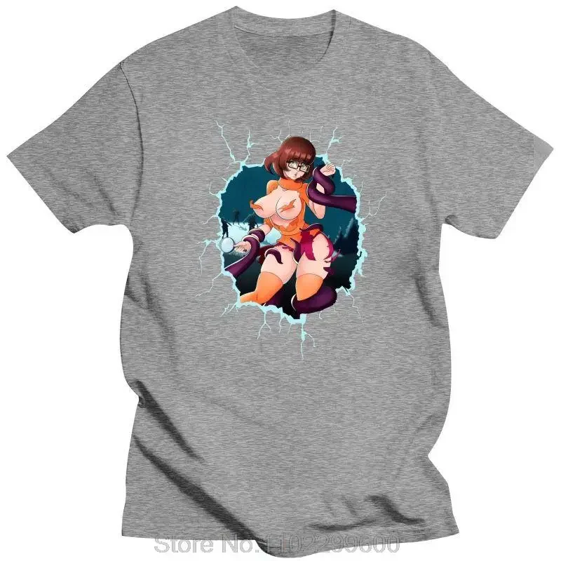 New Men Tshirt Anime Velma Tentacles Velma Dinkley T Shirt Printed T-Shirt Summer Short Sleeve Cotton Tees Tops Streetwear