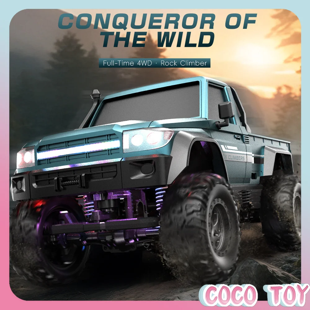 Cross-border 1:20 Off-road Climbing Car 2.4G Full Scale Four-wheel Drive RC Model Car With Turn Signal Lights Collection Gift