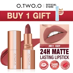 O.TWO.O lápiz labial tinte labial mate de larga duración, terciopelo impermeable, no se decolora, Copa antiadherente Sexy, esmalte de labios, Cosméticos de maquillaje