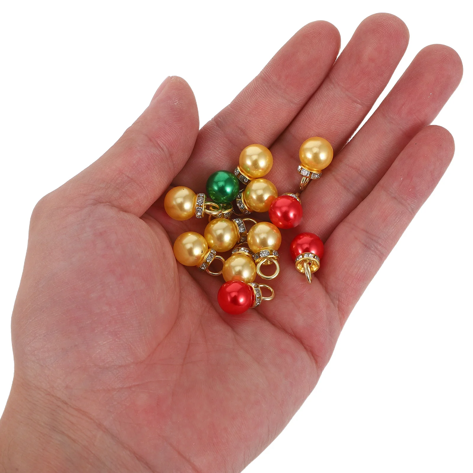 

150Pcs Mini Glitter Christmas Balls Ornaments Rhinestone Baubles Xmas Tree Hanging Decorations Mini Tree Ornaments