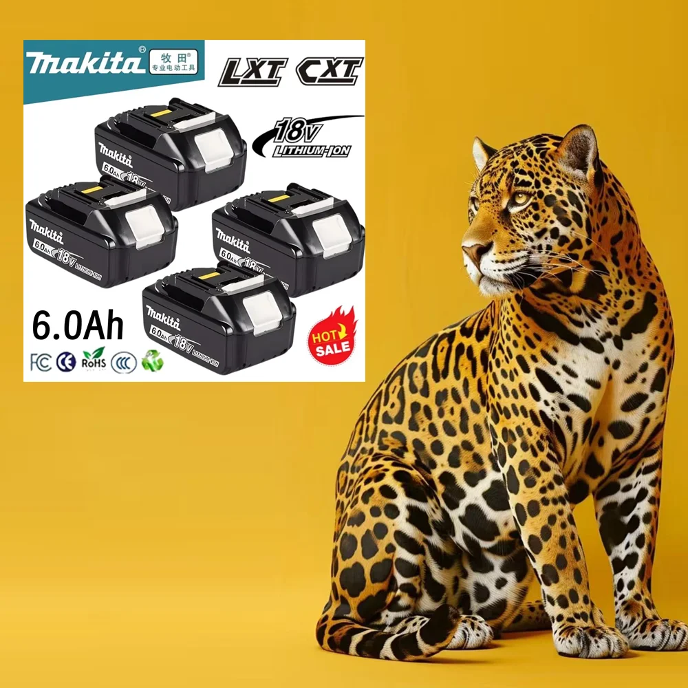 

BL1830B BL1860B Original Makita 18V 5000mAh Battery 3.0AH 6.0AH Cordless Drill Battery