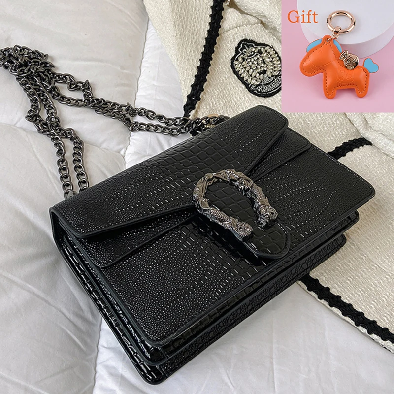 

Vintage Fashion Simple New Chain Small Square Bag High-Quality PU Single Shoulder Crossbody Women's Bag