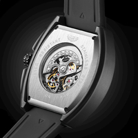LIGE Fashion Big Automatic Wristwatches Mechanical Men's Watches Waterproof Sports Military Square Watch Male Relogios Masculino