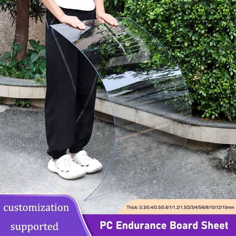 PC لوح التحمل ورقة سميكة 0.3-15 مللي متر لوحة بلاستيكية شفافة الغبار لوحة مزخرفة فيلم المظلة لوحة الإضاءة النهارية #2