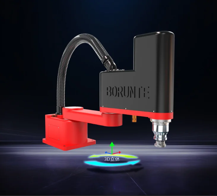 Compact Four Axis Assembling Scara Robot BRTIRSC0810A Industrial Robot BORUNTE Robot Arm