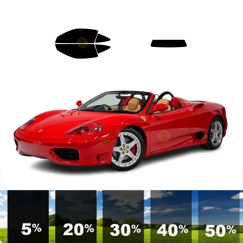 

precut Removable Window Tint Film Car 100%UVR 5%-70%VLT Heat Insulation Carbon ﻿For FERRARI 350 FERRARI 2DR CONVERTIBLE2003-2003