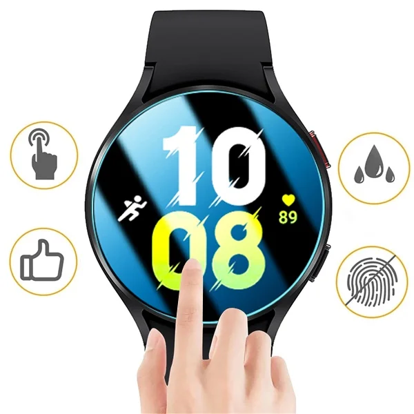 9H قسط الزجاج المقسى لسامسونج غالاكسي ساعة 5 برو 44 مللي متر ساعة 4 الكلاسيكية 46 مللي متر Smartwatch شاشة المضادة للخدش حامي فيلم
