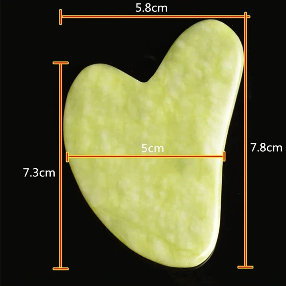 Natural Jade Face Massager Gua Sha Scraper Board Facial Guasha Meridian Muscle Relaxation Skin Lifting Face Thin Gouache Scraper