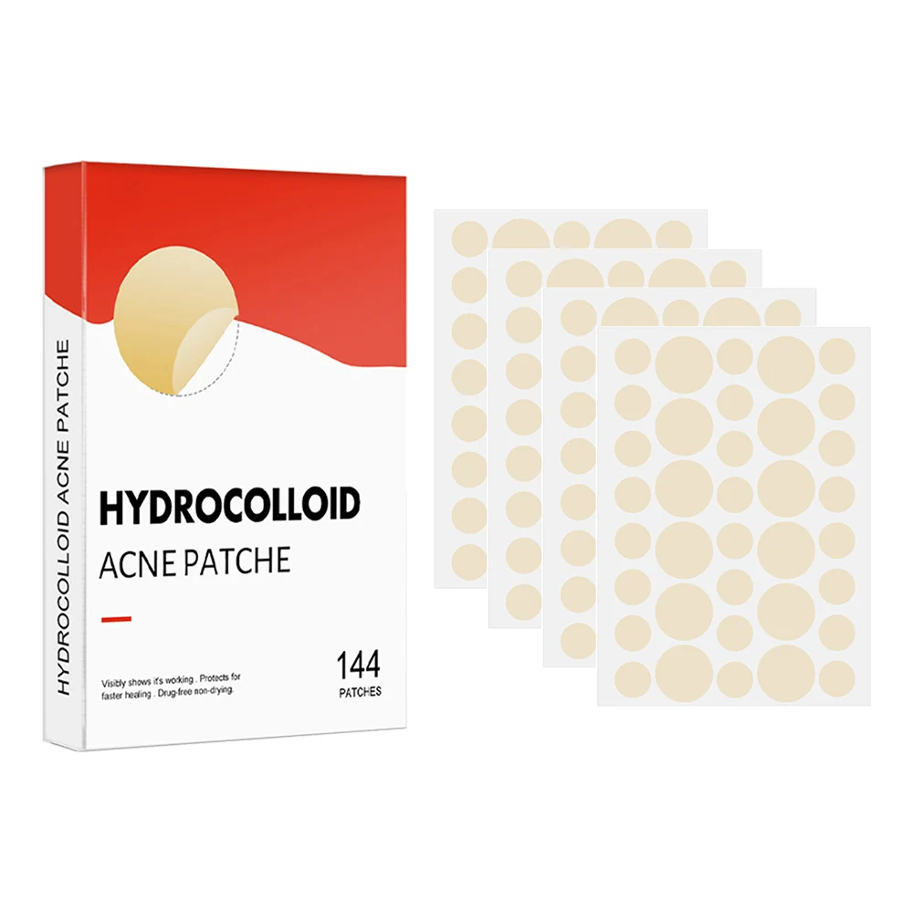 Patch de acne para homens e mulheres, cuidados com a pele do rosto, 2 tamanhos, adesivo invisível,