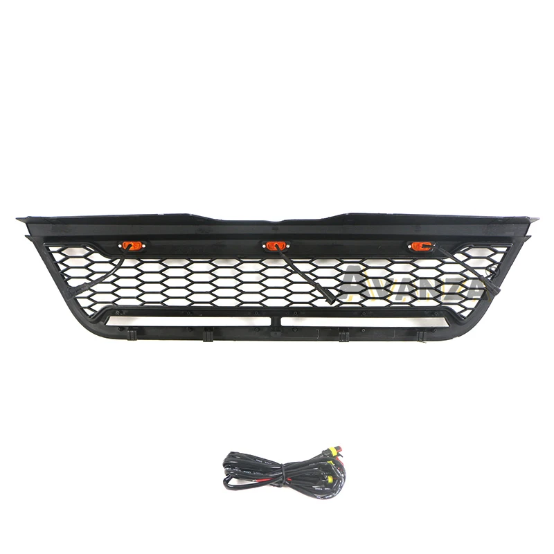 Grill front bumper grille Racing grill with LED light bar Fit For FORD EXPLORER 2002 2003 2004 2005