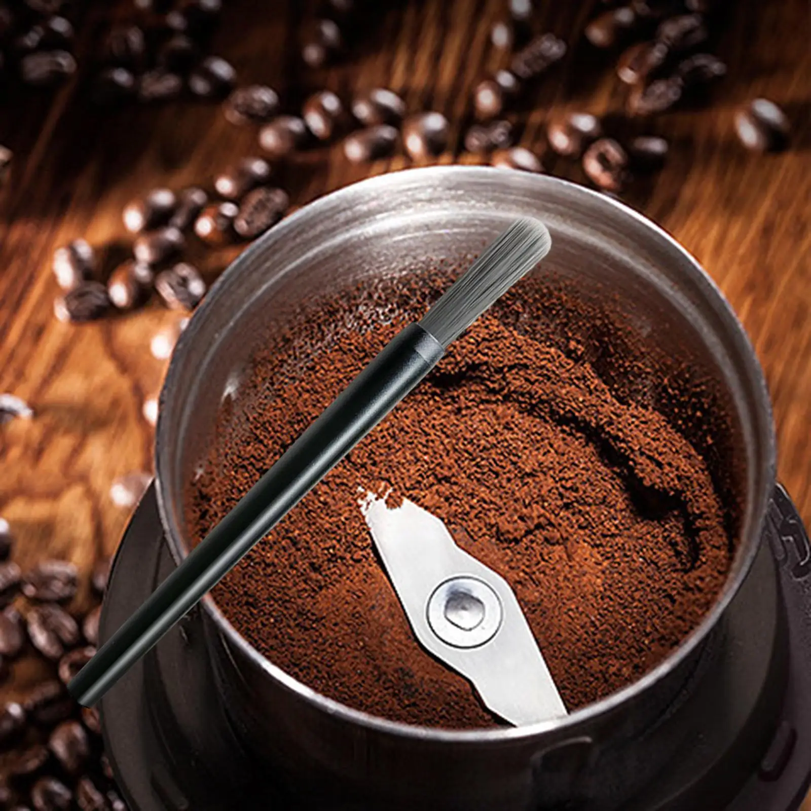 Coffee Grinder Brush Coffee Tool Coffee Powder Bean Grain Cleaner Espresso Brush Coffee Brush for Hand Grinder Home Kitchen