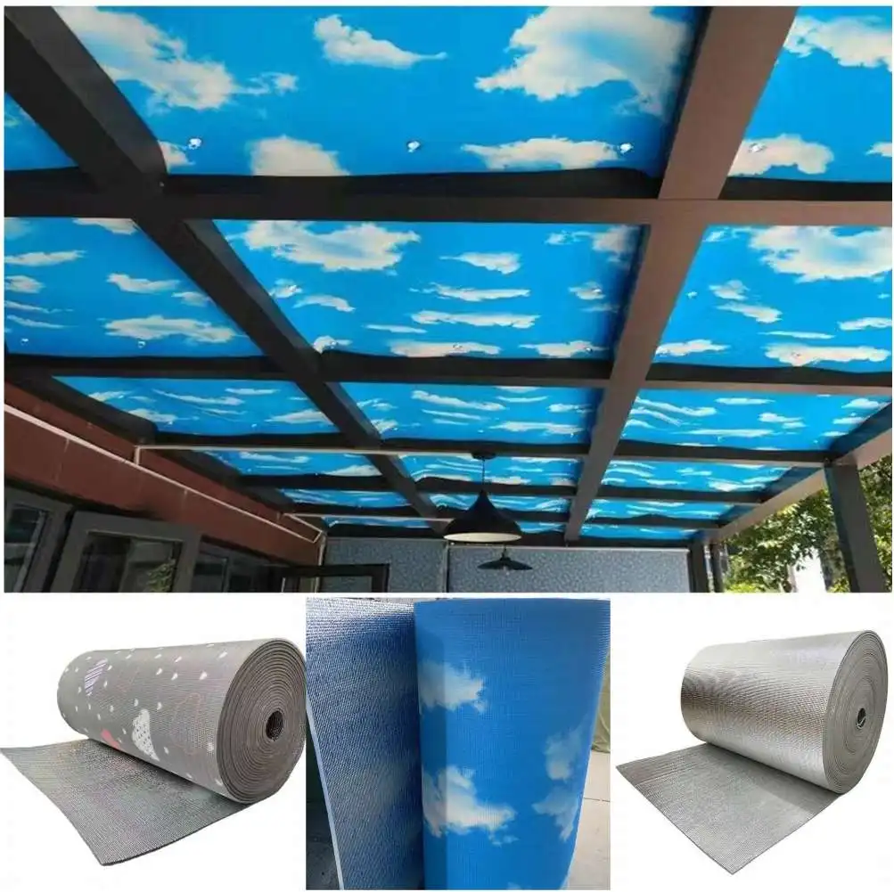 

Double Aluminum Foil Film Reflective Film Insulation Cover Energy Saving Sunscreen Noise Roof Floor Wall Car Heating Deadening