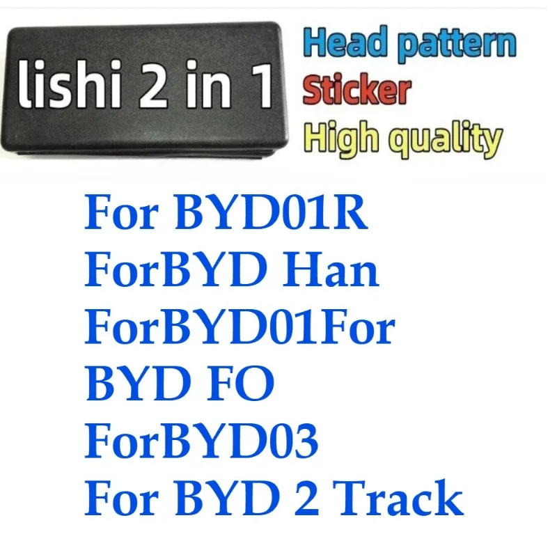 Lishi 2in1 for BYD03 Pick Tool for BYD Han Song L Tengshi Lockpick Decoder MINI Version Measuring Tool/Han, Tang,L Hidden Handle