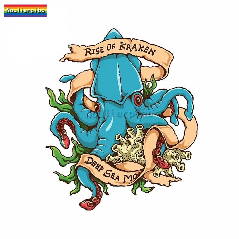 High Quality Car Sticker Kraken Cartoon Vinyl Decal for Car Bumper Window Surfboard Motorcycle Waterproof Sunscreen Anti-scratch