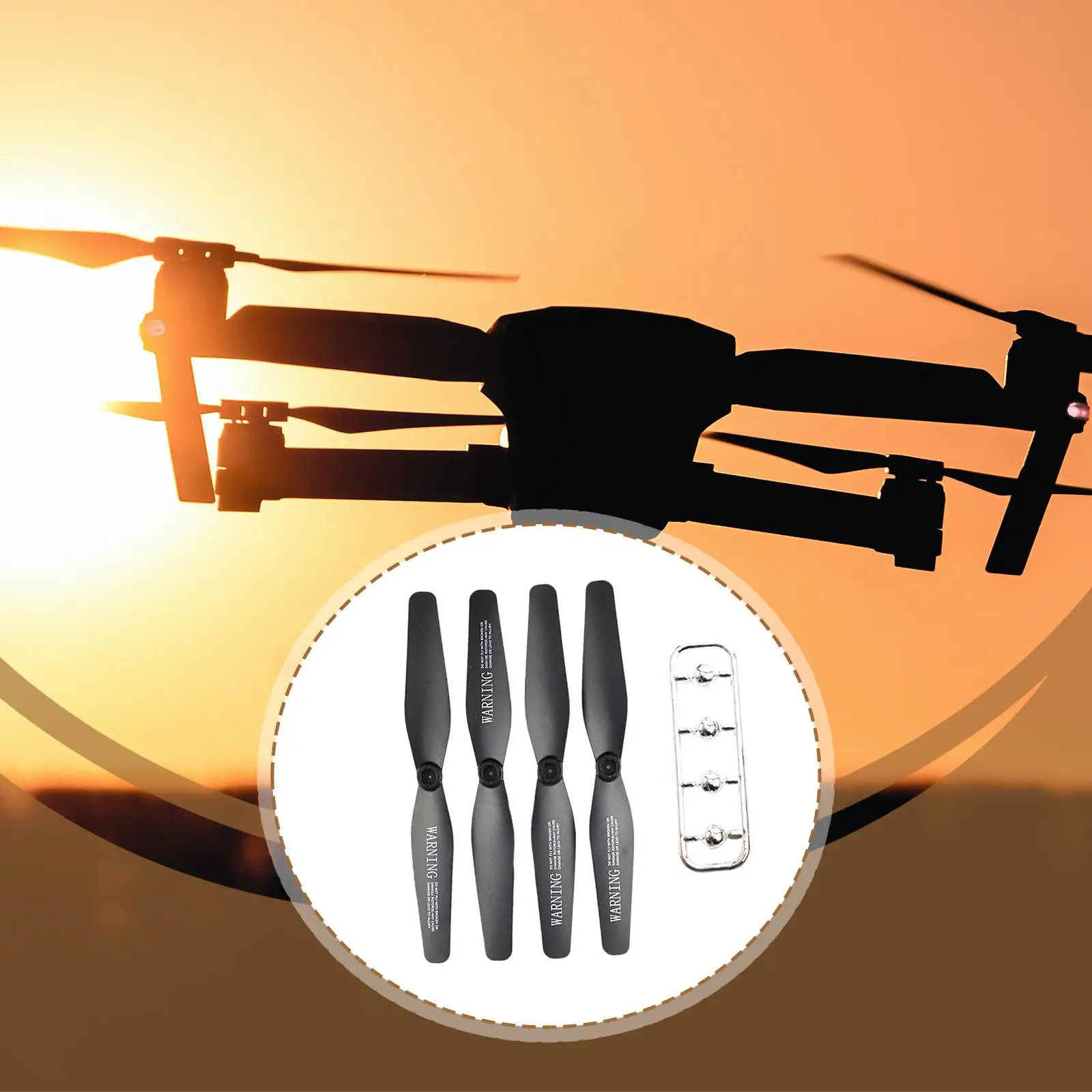 

4x Drone Replacement Propellers with Cap Professional High Hardness Portable Spare Parts Quadcopter Accessories for P40 ZD5