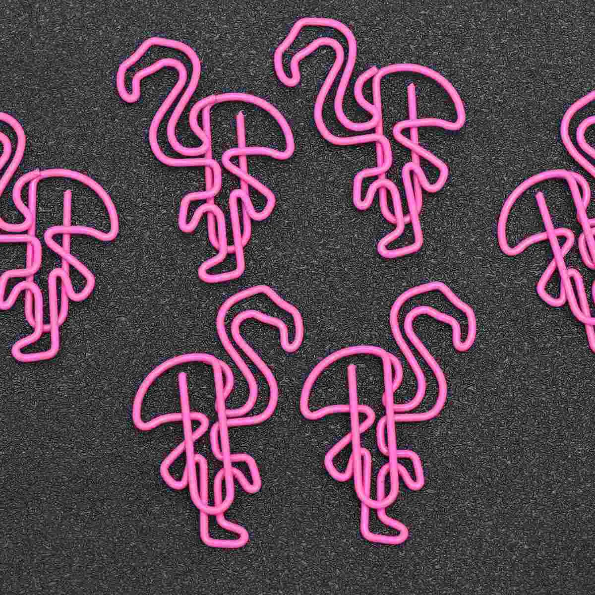 

30Pcs Beautiful Pink Flamingo Bookmark Planner Paper Clip Material Escolar Bookmarks For Book Stationery School Supplies(Pink)