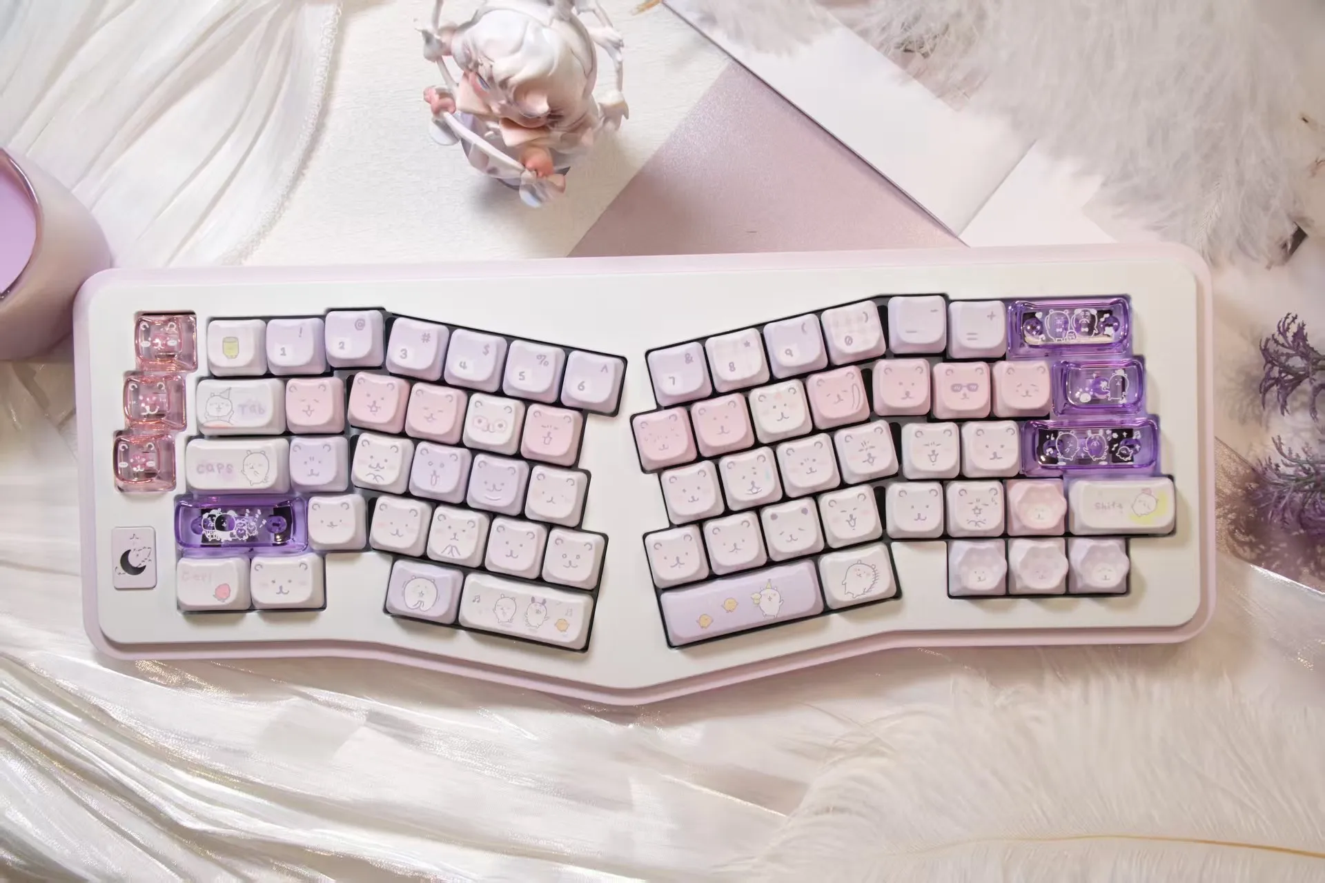 ALICE  Moonlice Alice Mechanical Keyboard Aluminum Kit Wireless Tri-mode