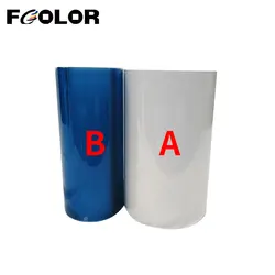 Fcolor 30cm x 100m White Clear Cold Transfer UV DTF AB Film Crystal Label Sticker UV Printer Universal Printing UV DTF Film Roll