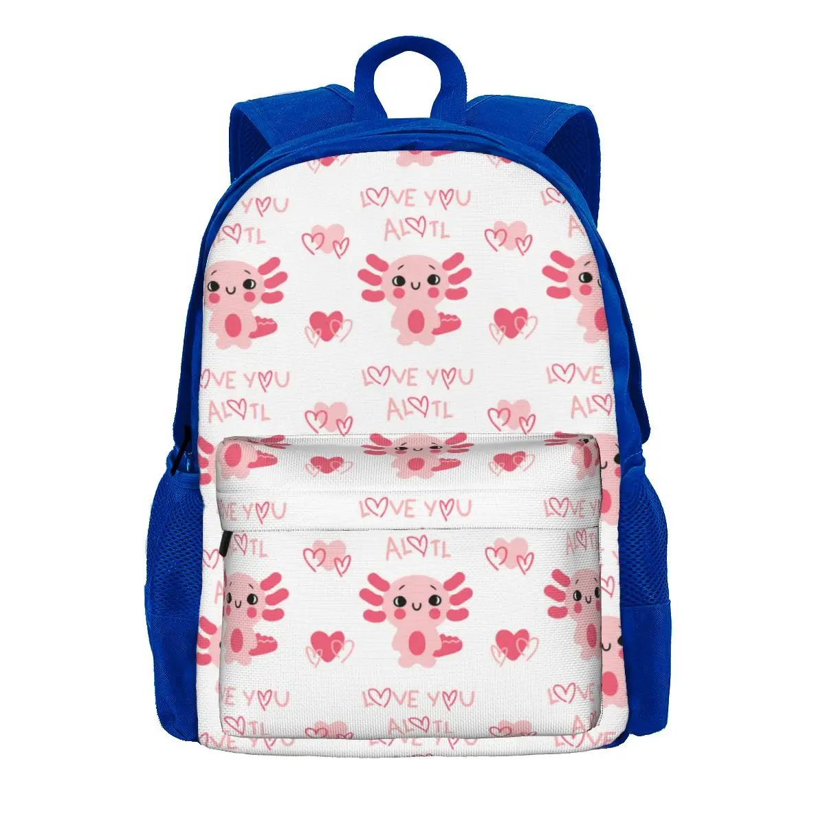 Axolotl Meer Tier Frauen Rucksack Mode Kinder Schule Tasche Rosa Computer Mochila Kinder Wasserdichte Polyester Rucksack