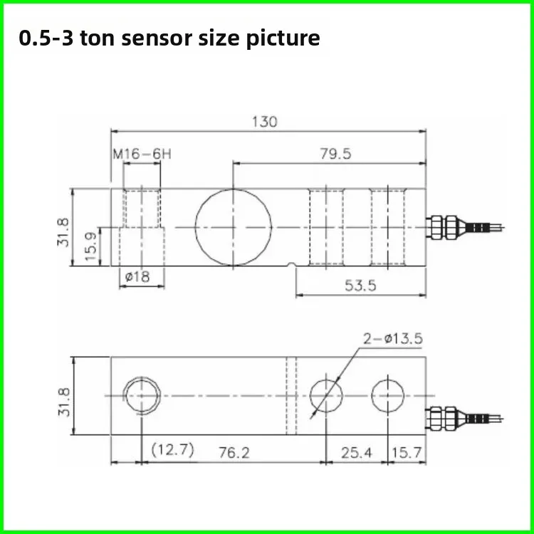 YZC-320C SQB Shear Beam Load Cell 0.5T 1T 2T 3T Alloy Steel Weighing Sensor for Floor Scale Platform Bench Scale