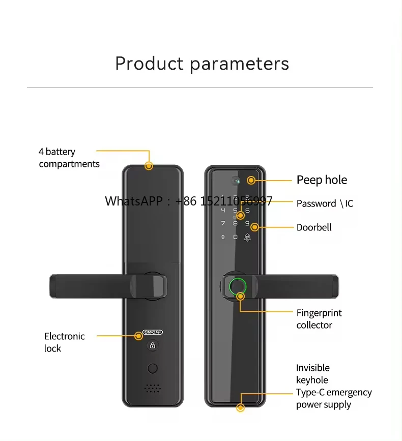 

APP Password Fingerprint Smart Locks Wholesale Price Digital Lock