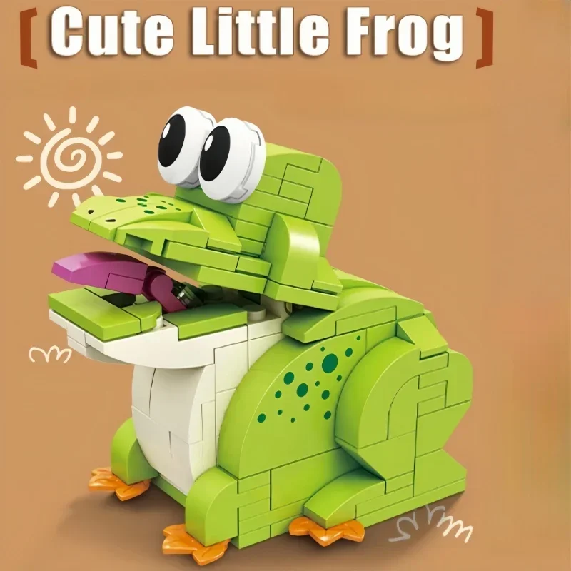 KNEW BUILT-figuras divertidas para mascotas, juguetes de bloques de construcción, doble como soporte para teléfono, decoración y rompecabezas que aumenta el cerebro, regalos de vacaciones ideales para niños