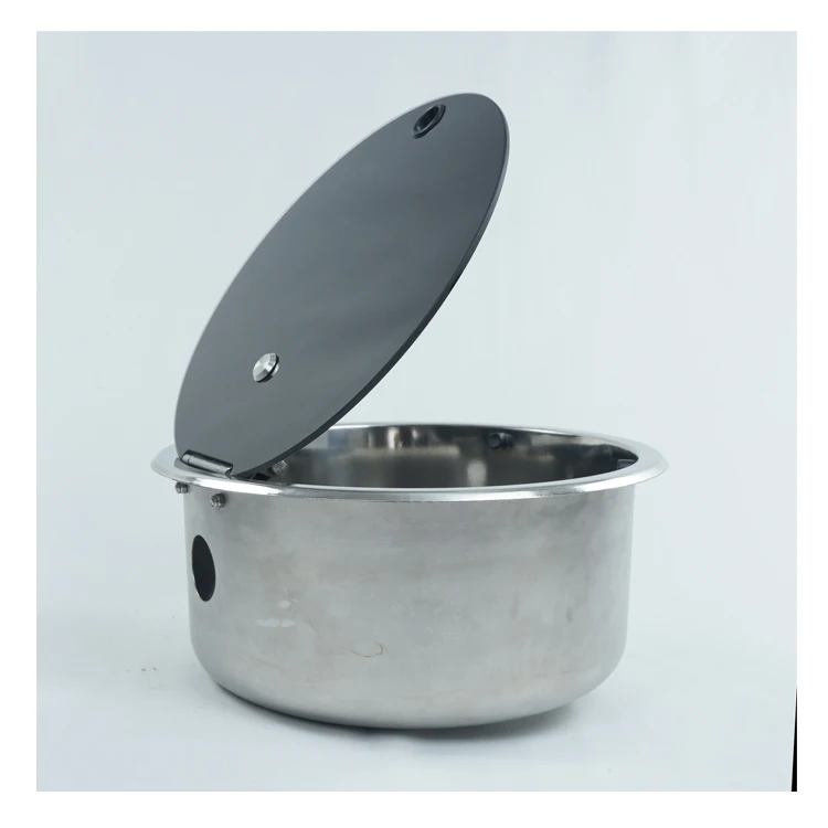 hot 2025 Hot Sale Factory RV Kitchen Accessories Stainless Steel Water Sink with Drainer for Caravan use