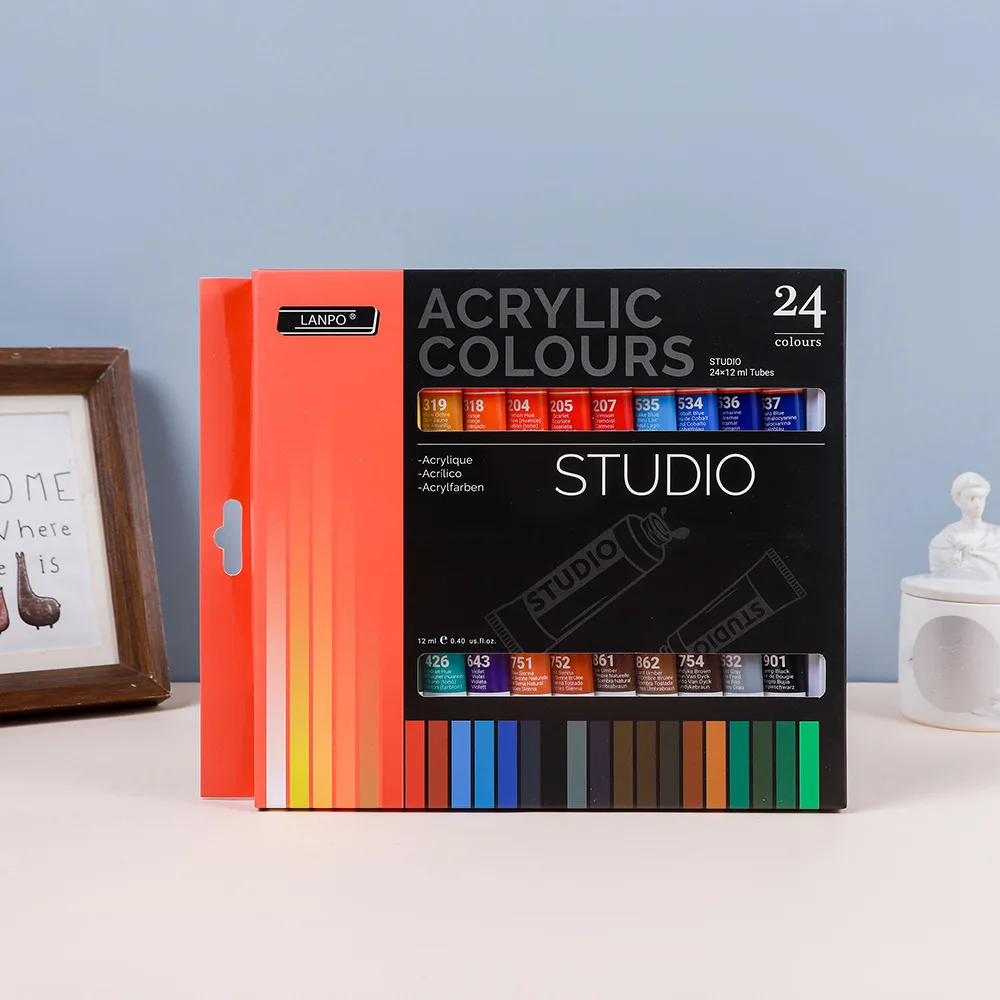 Graffiti paint acrylic watercolor gouache paint 24-color set of art painting