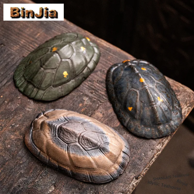 

Gilding Iron Rust Glaze Tea Scoop Traditional Tea Presentation Vessel Shovel Chahe Household Appreciation Ladle Cha Decoration