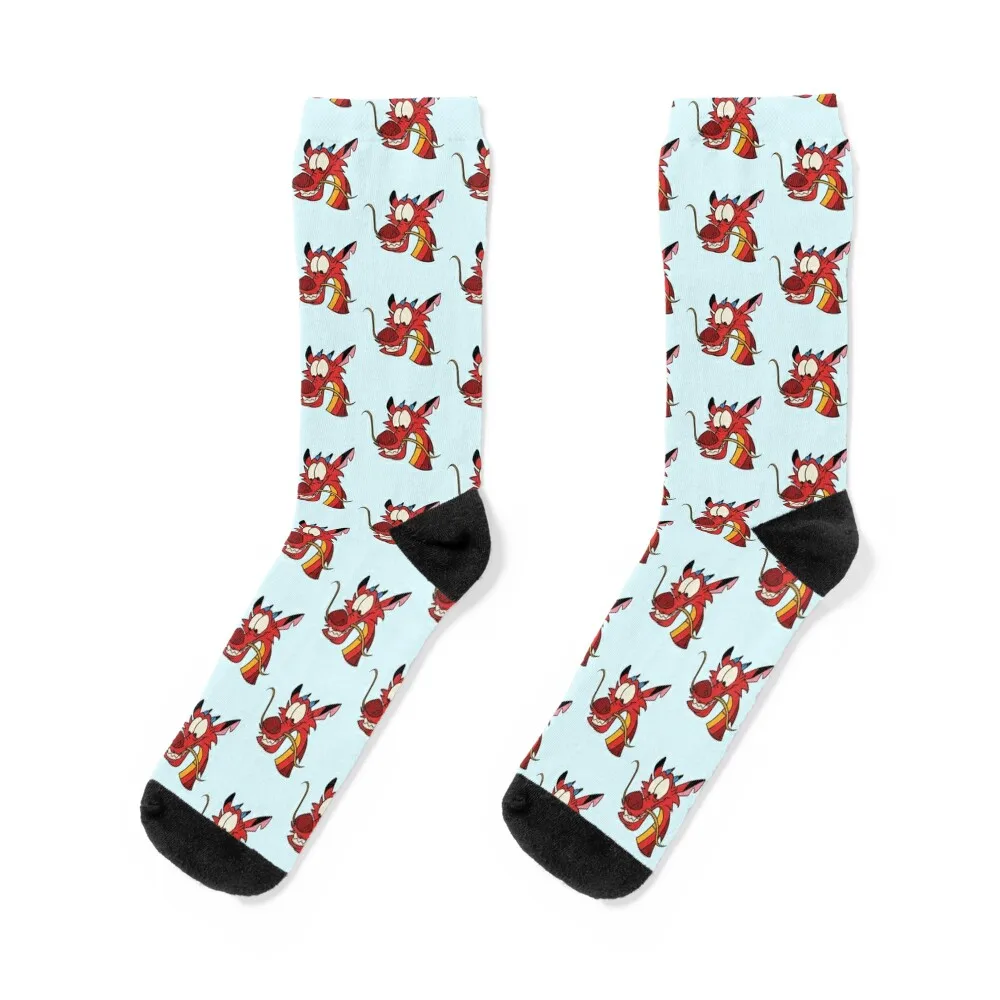 

Mushu Socks crazy Christmas Rugby cotton Socks Women Men's