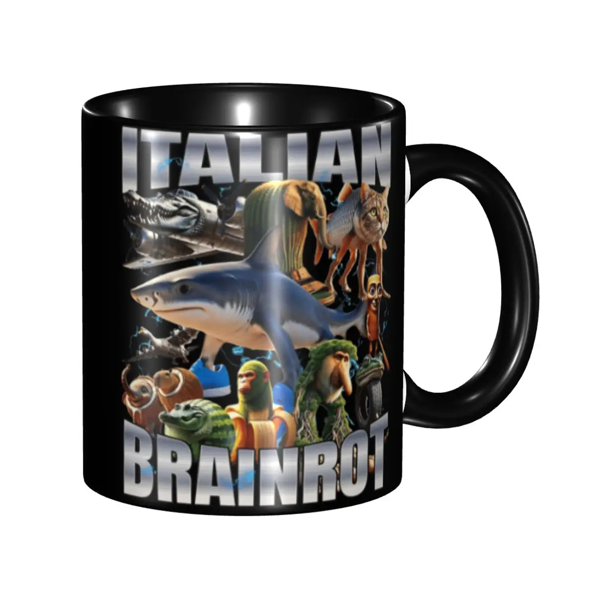

Tralalero Tralala Funny Shark Meme Mugs Fun Coffee Cup Healing Gifts For Women Men