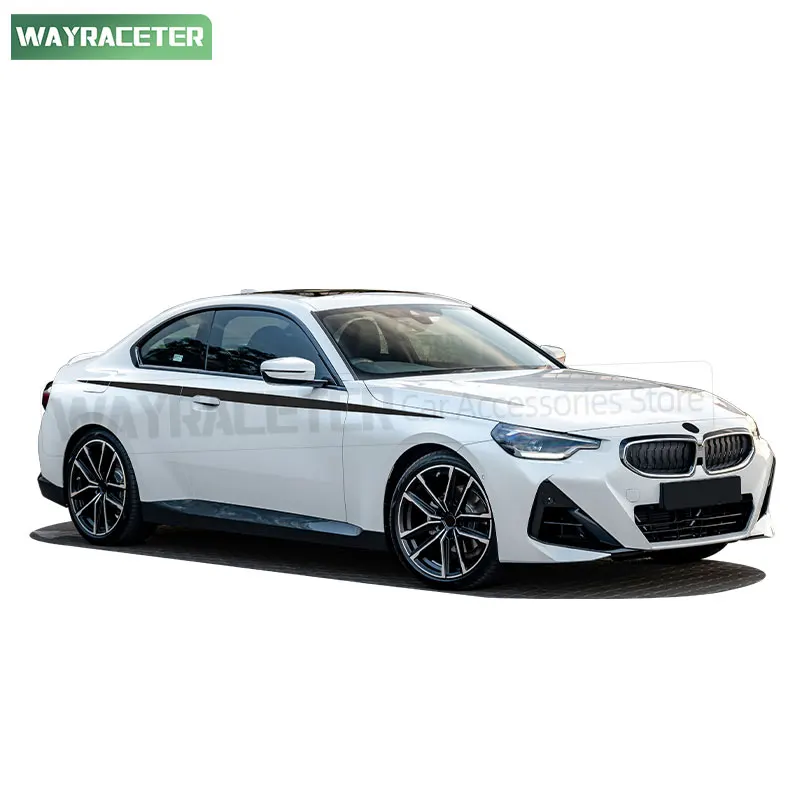 M الأداء ملصق الباب الجانب العلوي المشارب ملصق حائط من الفينيل لسيارات BMW 2 سلسلة كوبيه 2022 + G42 220i 230i M240i 2024 2025 اكسسوارات