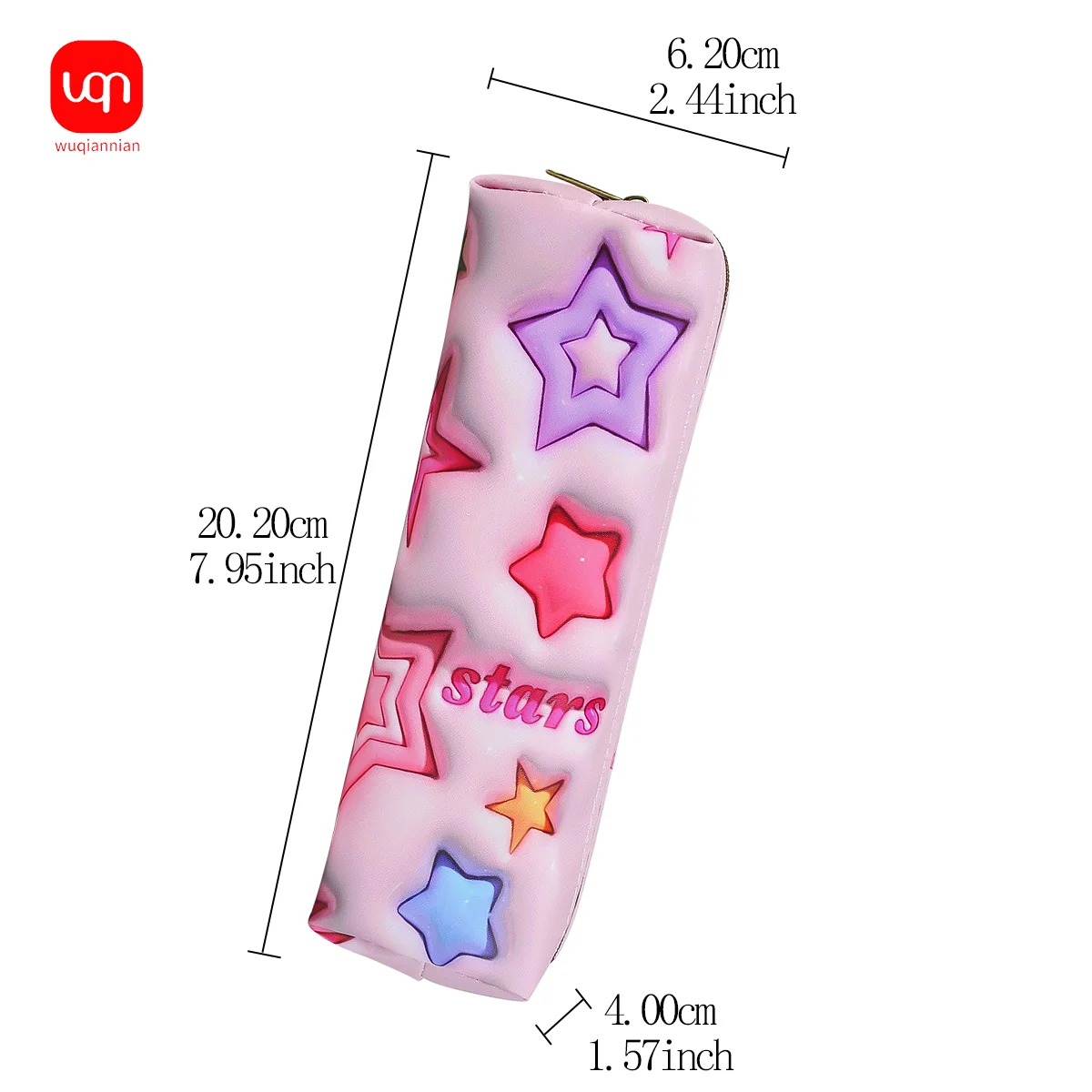 WQN-1PC kawaii Large Capacity Pencil Bag PU3D Canvas Pencil Case Storage Bag Student School Stationery Supplies