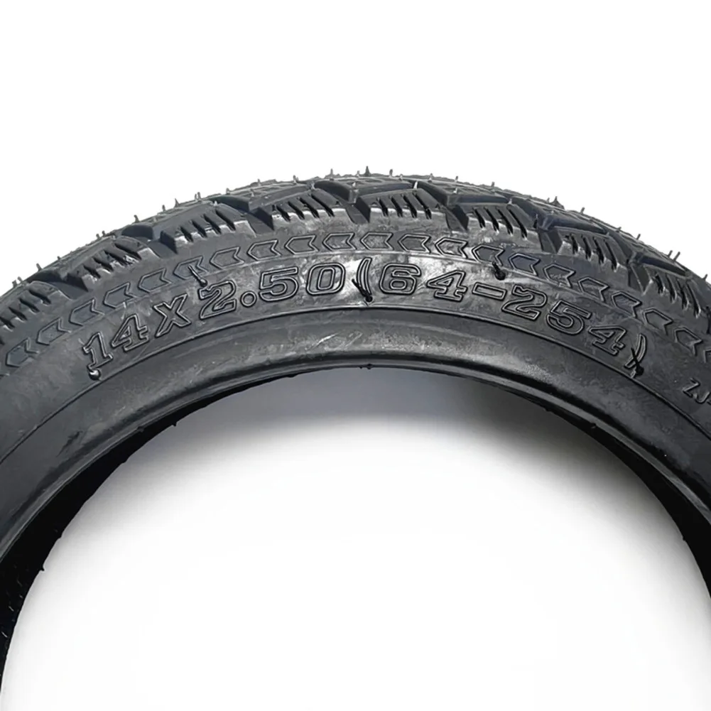 Electric vehicle tire 14 inch 14x2 50 vacuum tire 2 50 10 size with deep tread pattern and robust material for long term use
