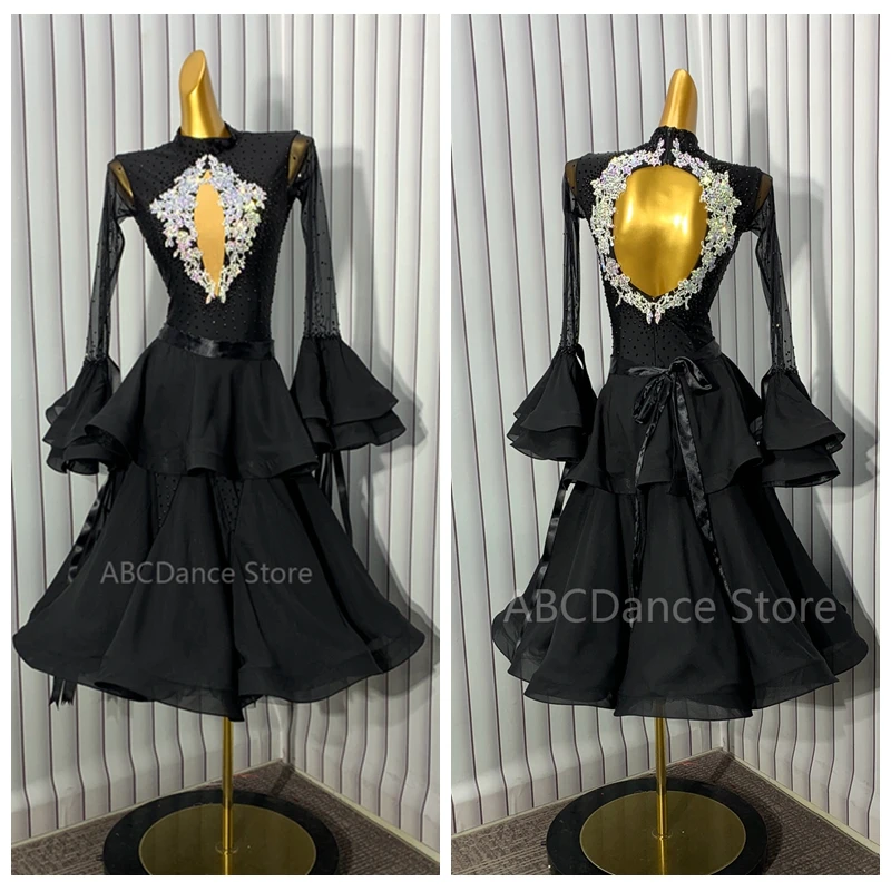 

New Competition ballroom Standard dance dress dance clothing stage wear Women dance dress