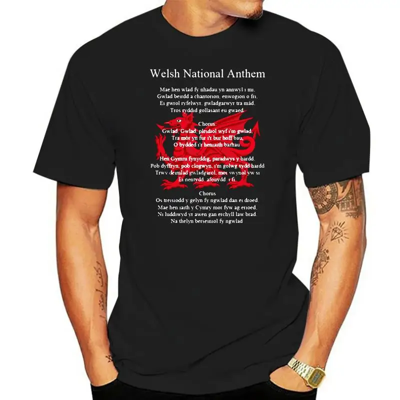 Welsh National Anthem - Mae Hen Wlad Fy Nhadau - Cymru -Wales T Shirt S - XXXXXL