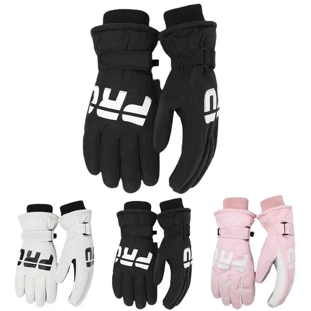 

Зимние теплые перчатки для сноуборда и велоспорта с сенсорным экраном, ветрозащитные, нескользящие, на флисовой подкладке, утолщенные, для активного отдыха