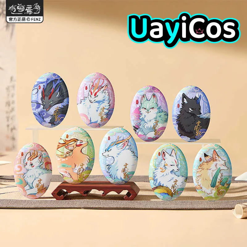 

Official Fabulous Beasts Cartoon Animal Tinplate Badge Brooch Pins Ornament Doll Accessories Anime Figure Game Toy For Kids Gift