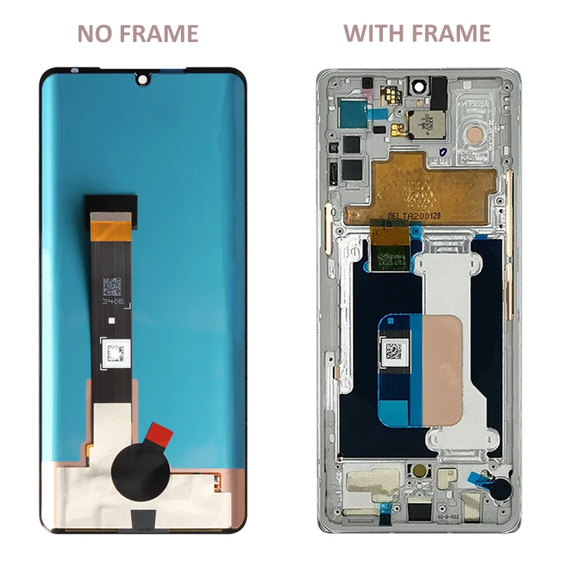 For LG G9 LCD Display AMOLED Touch Digitizer Assembly For LG Velvet 5G G900 LM-G900N Screen with Frame Korean/ US Versions Parts