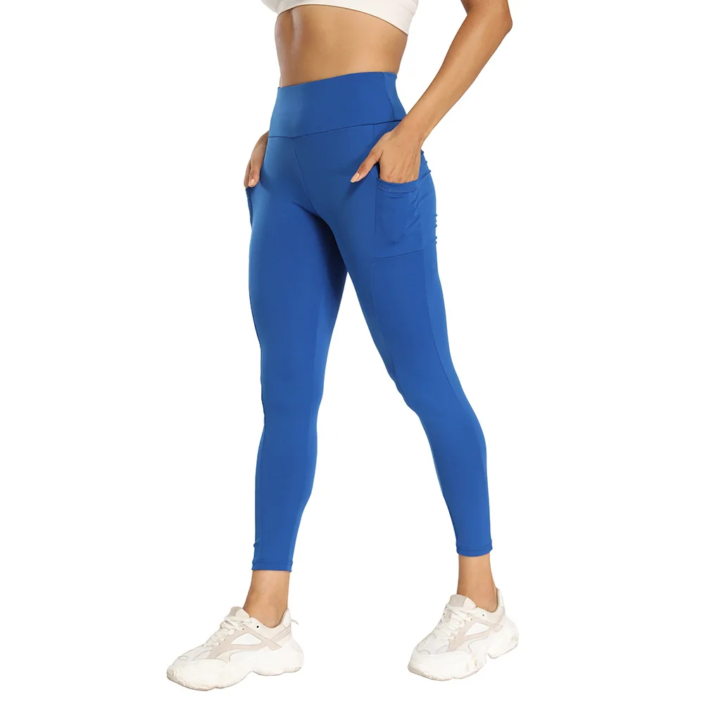 Women's Seamless Sports Leggings Cinching And Lifting Hips Running And Fitness Pants High Waisted Tight Yoga Pants
