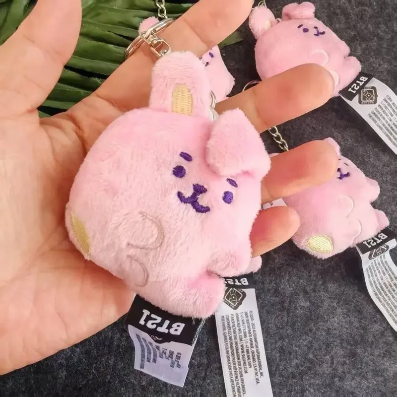 BT21 Ugly and Cute Long Eared Rabbit Plush Pendant Cute Keychain Doll Plush Keychain view 4