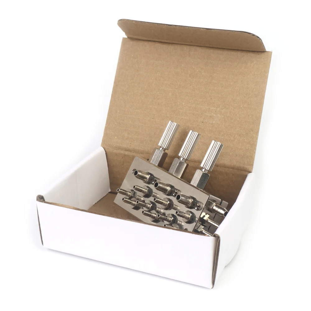 وحدة طب الأسنان صمام 3 في 1 جودة عالية التحكم في صمام الأسنان كرسي طبيب الأسنان الهواء/الماء غشاء غشاء أدوات طب الأسنان