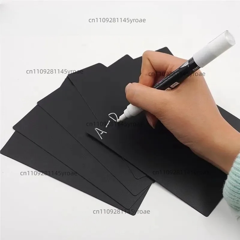 Winter Essential Blank Index Tab Included, 20PCS CD/DVD Dividers, 5 X 5.5 Inch Black PP, Media Storage Organizer