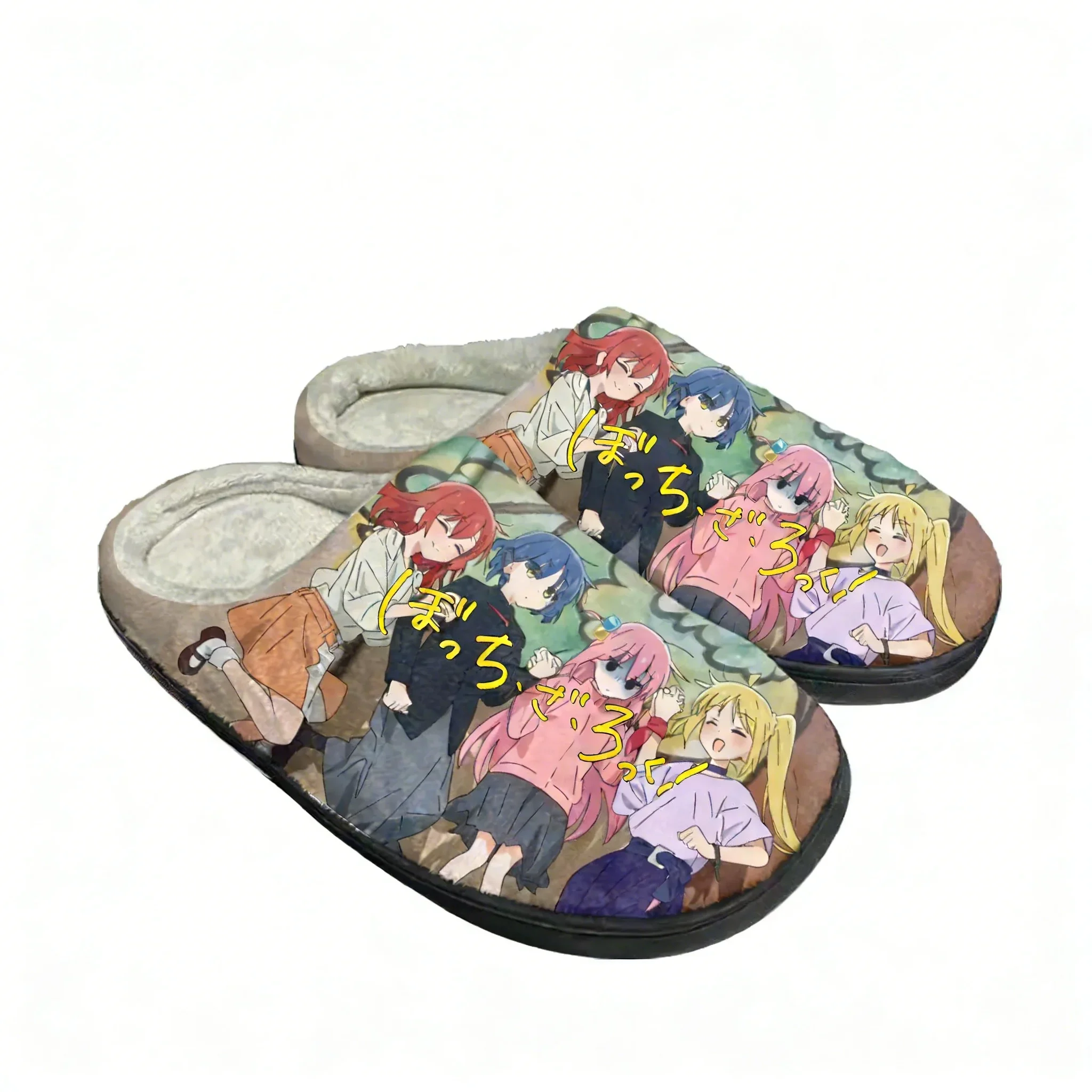 

Тапочки Bocchi the Rock: семейные, мужские, женские, подростковые, высококачественные плюшевые, для дома, повседневные, теплые, на заказ