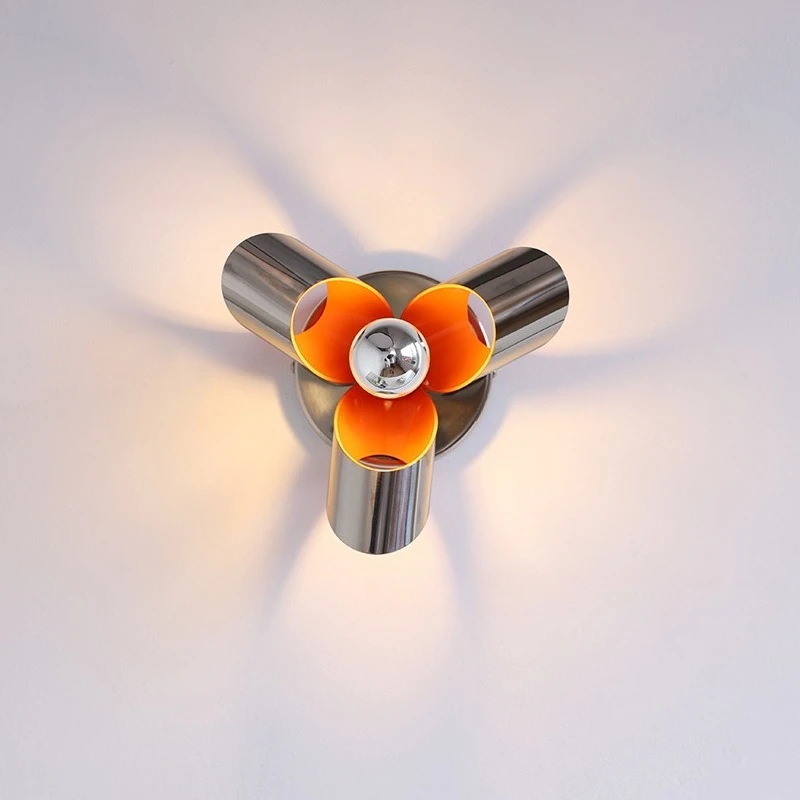 

Креативные металлические светодиодные настенные светильники Bauhaus, индивидуальная художественная эстетика, вход, балкон, коридор, проход, кабинет, внутреннее атмосферное освещение