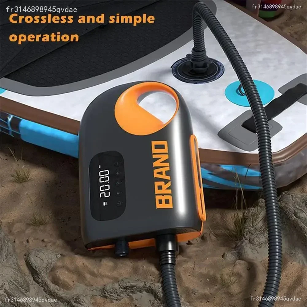 High Pressure Portable Digital Electric Air Pump 12V for SUP Paddle Board Kayak Dual Stage Inflation Intelligent Inflatable Pump