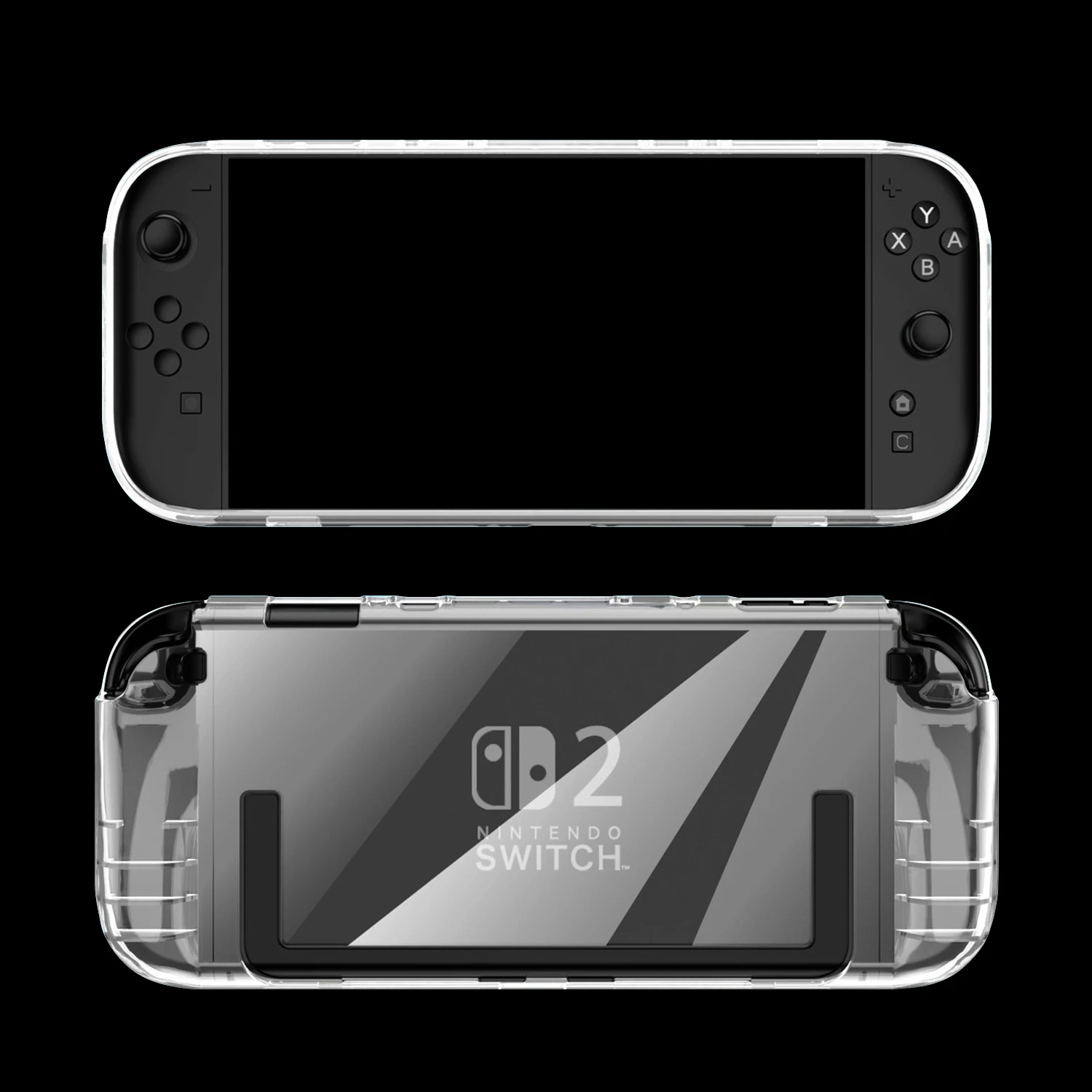 2025 غطاء حماية قابل للفصل للتبديل 2 حافظة من البولي يوريثان كريستال مضاد للخدش متوافق مع وحدة تحكم نينتندو سويتش 2 Gmae