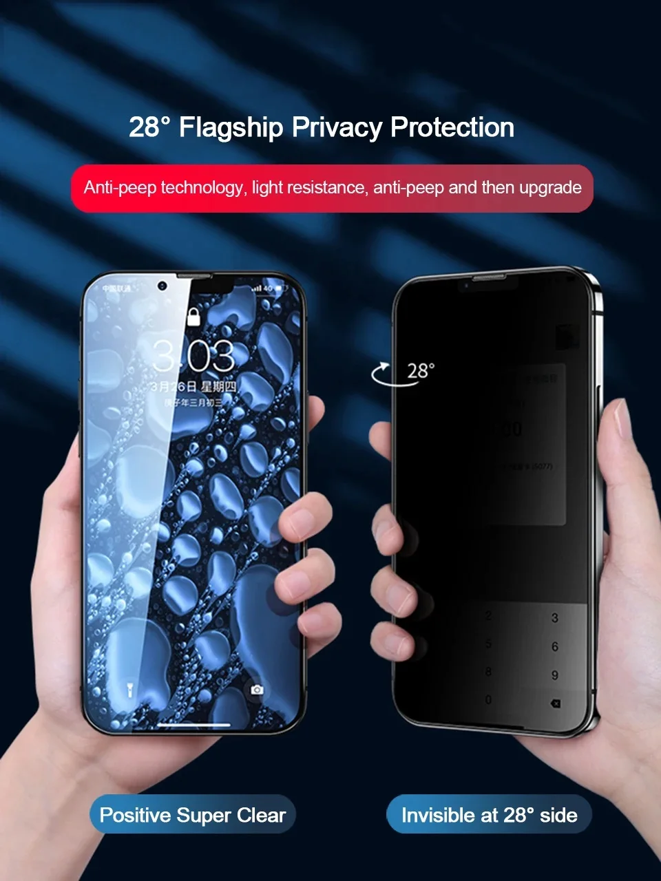 1-3 Stück Displayschutzfolie für Honor 200 Pro 500 400 90, Anti-Spy, Privatsphäre, automatische Anbringung, gehärtetes Glas, Magic 7 6 8 Pro 5 Lite Glas – Detail 3
