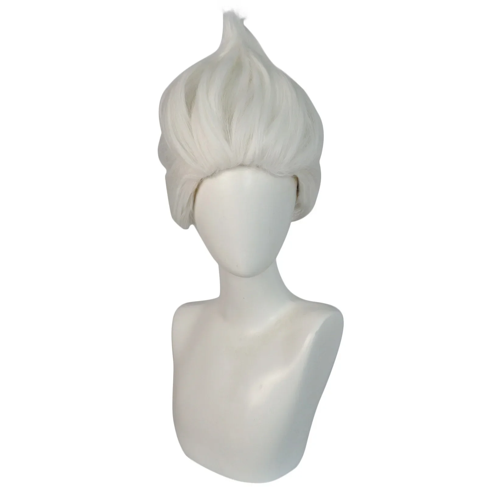 Film-Ursula-Cosplay-Perücke, weißes kurzes Haar für Erwachsene, Frauen, Männer, Halloween-Kostüm-Requisiten, Cosplay-Rollenspiel-Perücken – Detail 6